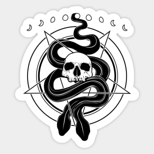 Pentacle and Snake Sticker